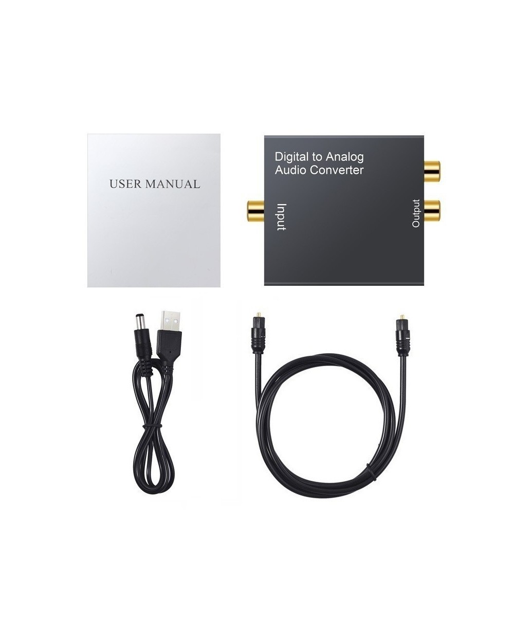 Convertidor de Audio Óptico Digital a Analógico RCA/3.5mm