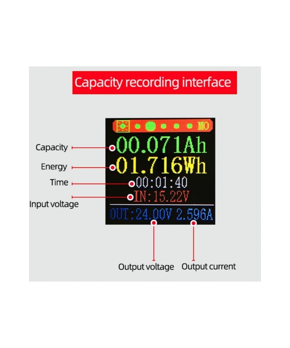 Regulador de voltaje y corriente con pantalla XY-S3580 0.6-36V 5A 80W