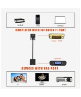 Convertidor de video de DVI-D a VGA / DVI-I a VGA
