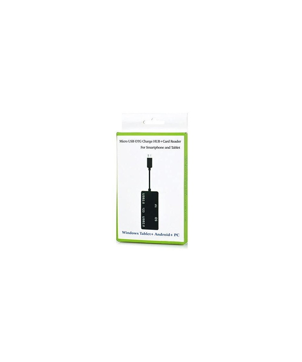 Lector de Tarjetas TF/SD y HUB USB 2.0 OTG Micro USB