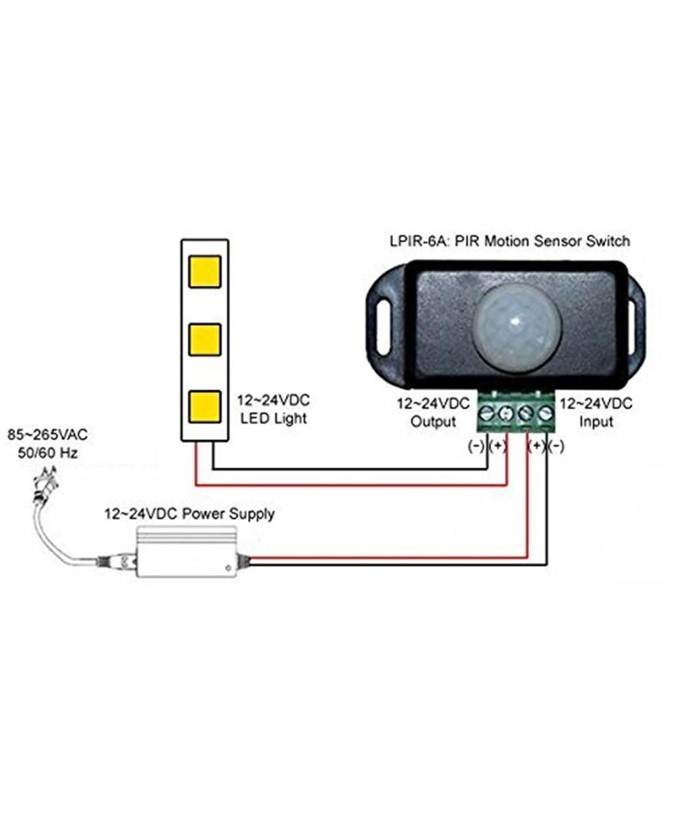 Modulo Sensor de Movimiento PIR con Temporizador 12-24V 6A