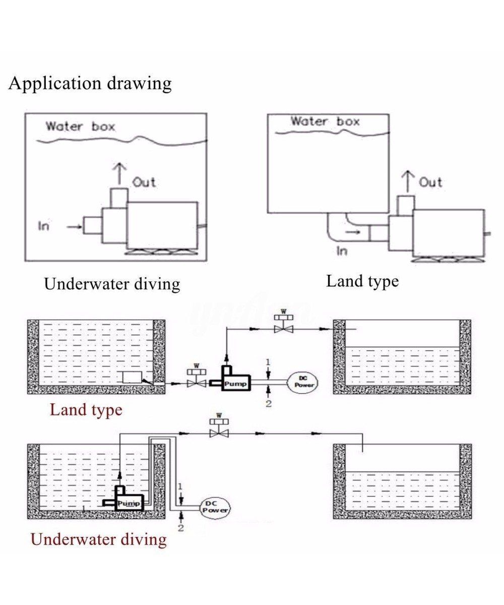 Bomba sumergible 12V 800L/H