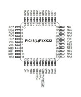 Circuito integrado programable PIC 18F45K22-I SMD