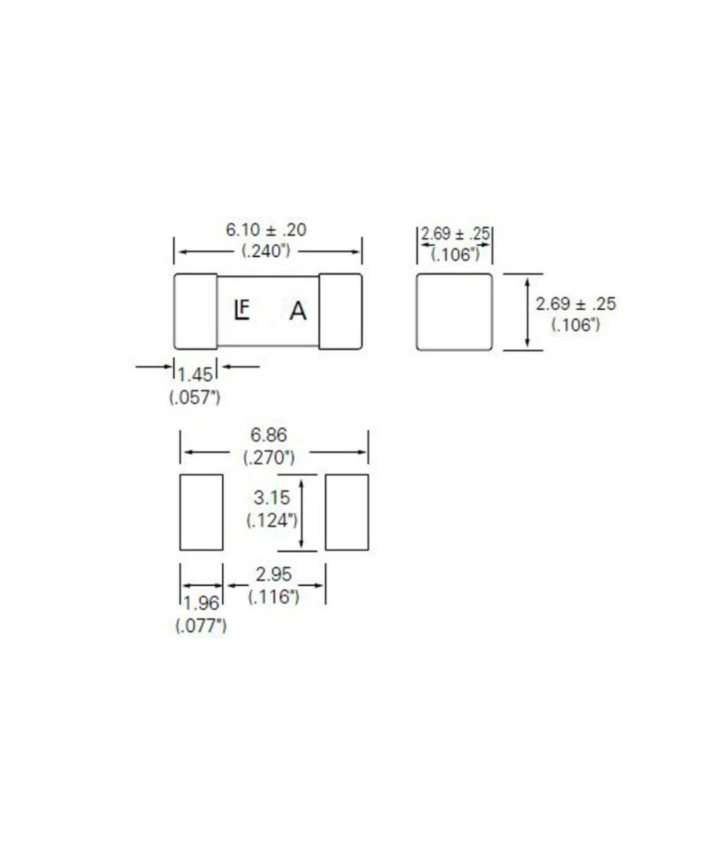 Fusible SMD 1808 125V 1 - 7A