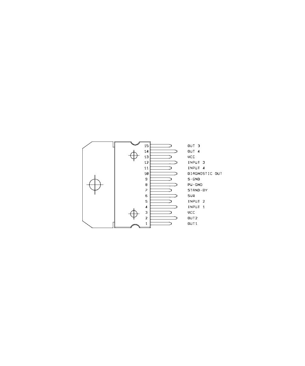 Amplificador de Audio CD7379CZ 2 x 38W (ZIP-15)