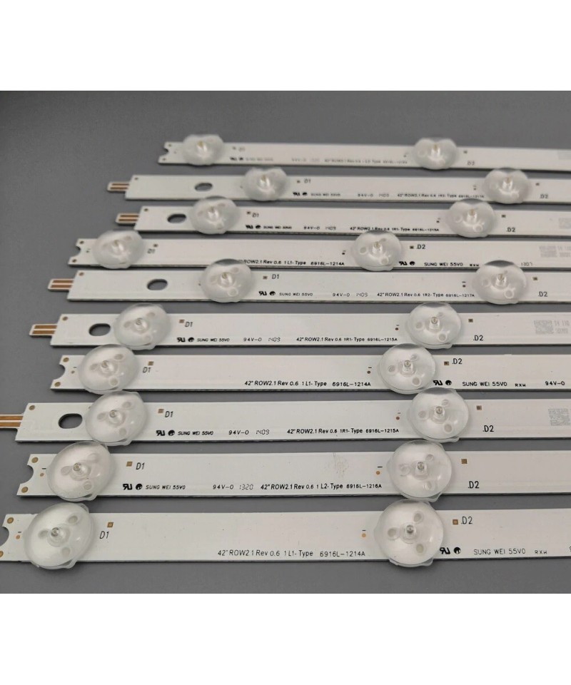 Juego de Tiras LED de Retroiluminacion para TV LG 42"