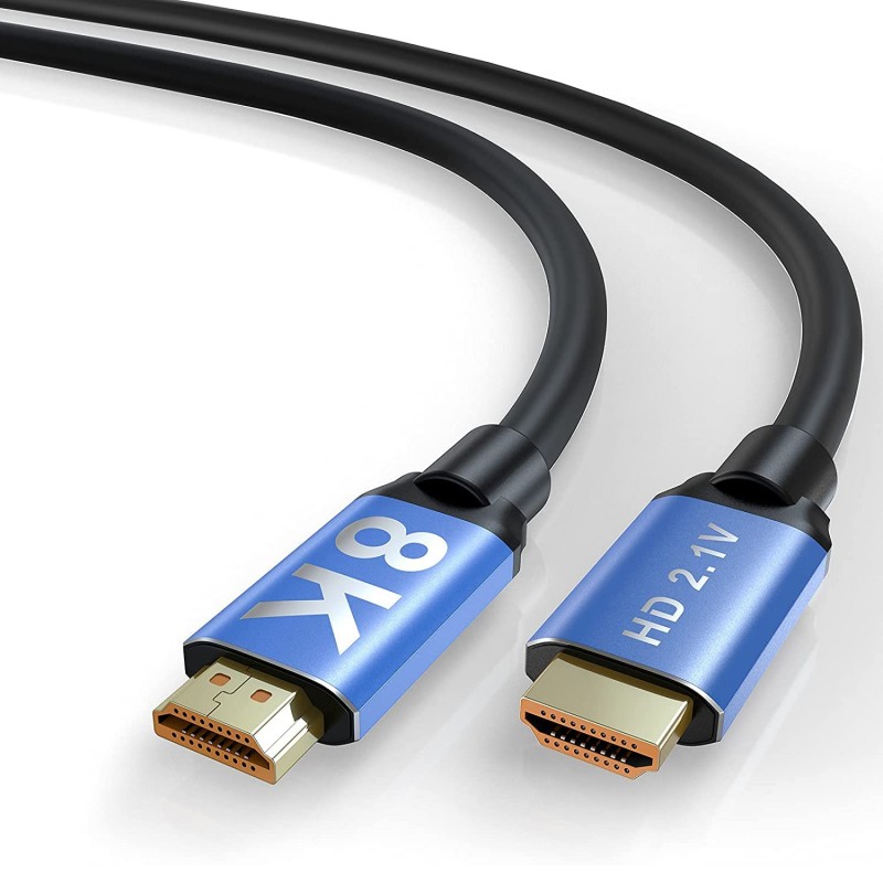 Cable HDMI de alta velocidad 2.1V - 8K @ 60Hz - HD Dolby 7.1