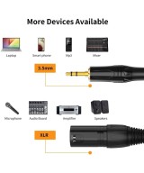 Cable XLR macho a 3.5mm macho 1.5m