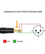 Cable XLR macho a 3.5mm macho 1.5m