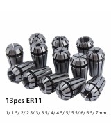 Set de sujetadores y extension de brocas para CNC 13 piezas ER11 1-7mm