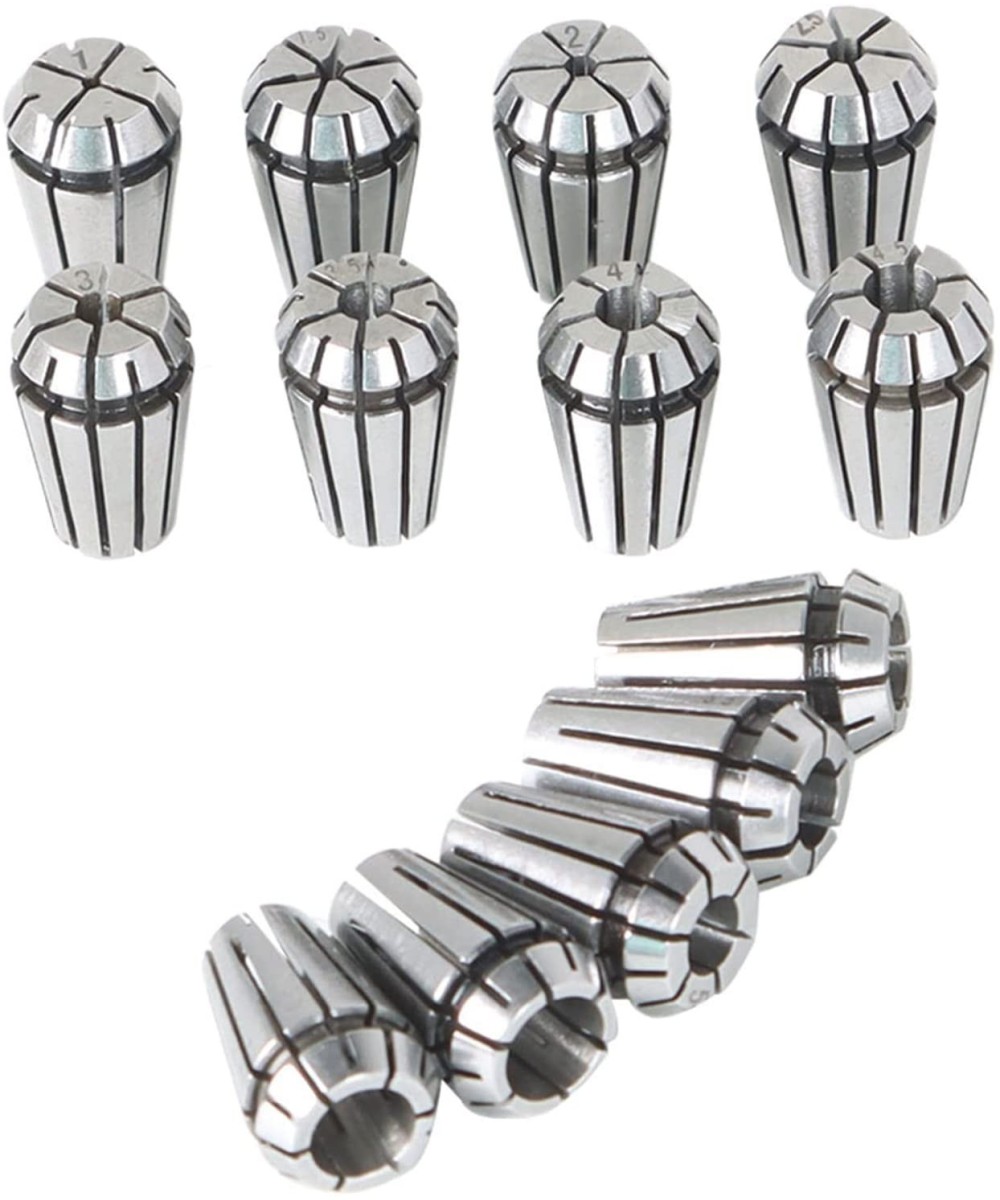 Set de sujetadores y extension de brocas para CNC 13 piezas ER11 1-7mm