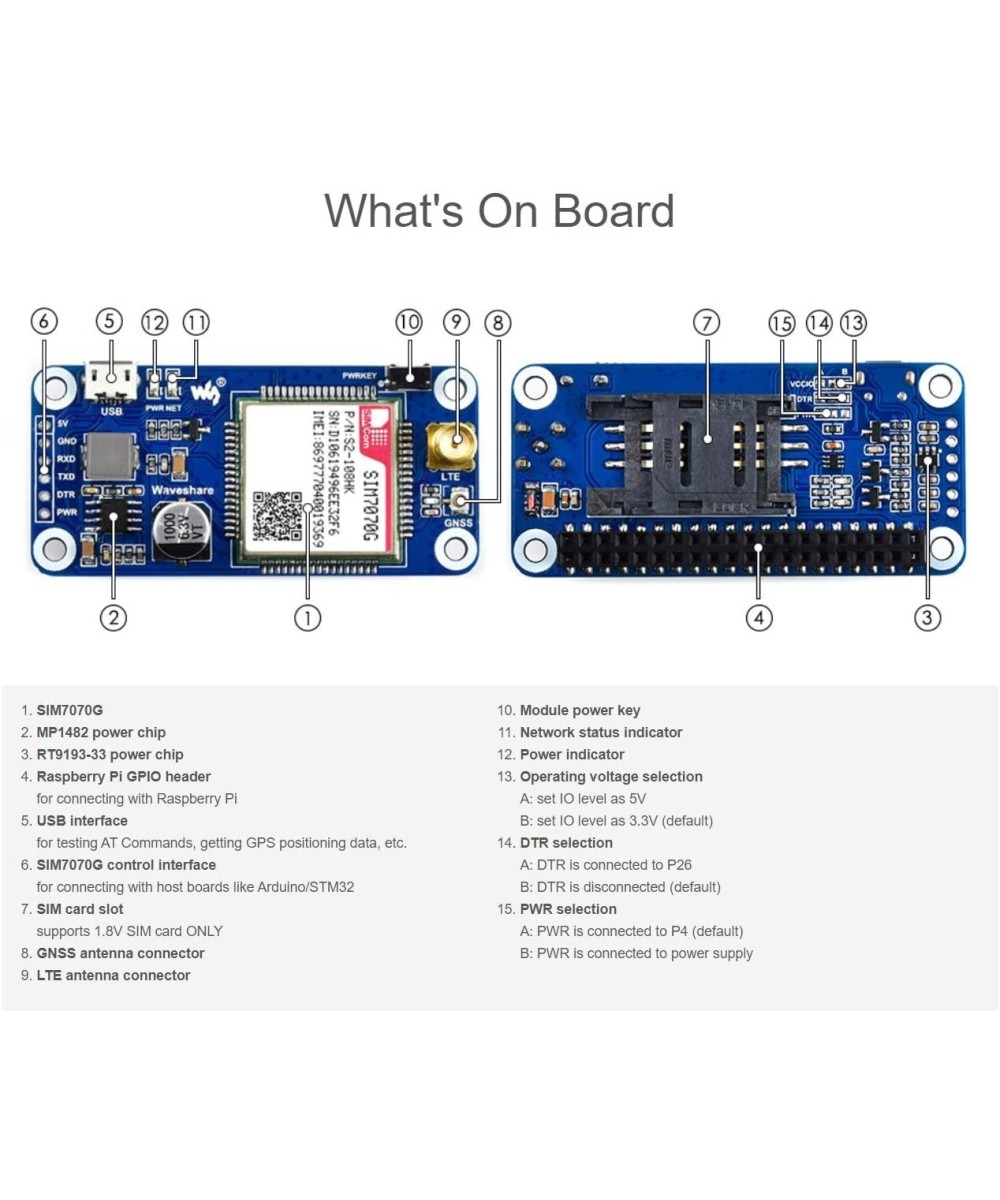 Modulo GSM/GPS 4G LTE SIM 7070G