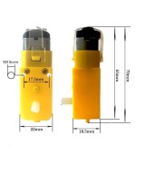 Motorreductor 3-6V y Llanta para Carrito Robot