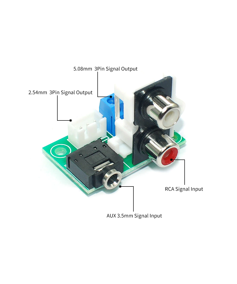 Modulo convertidor de audio 3.5mm a RCA