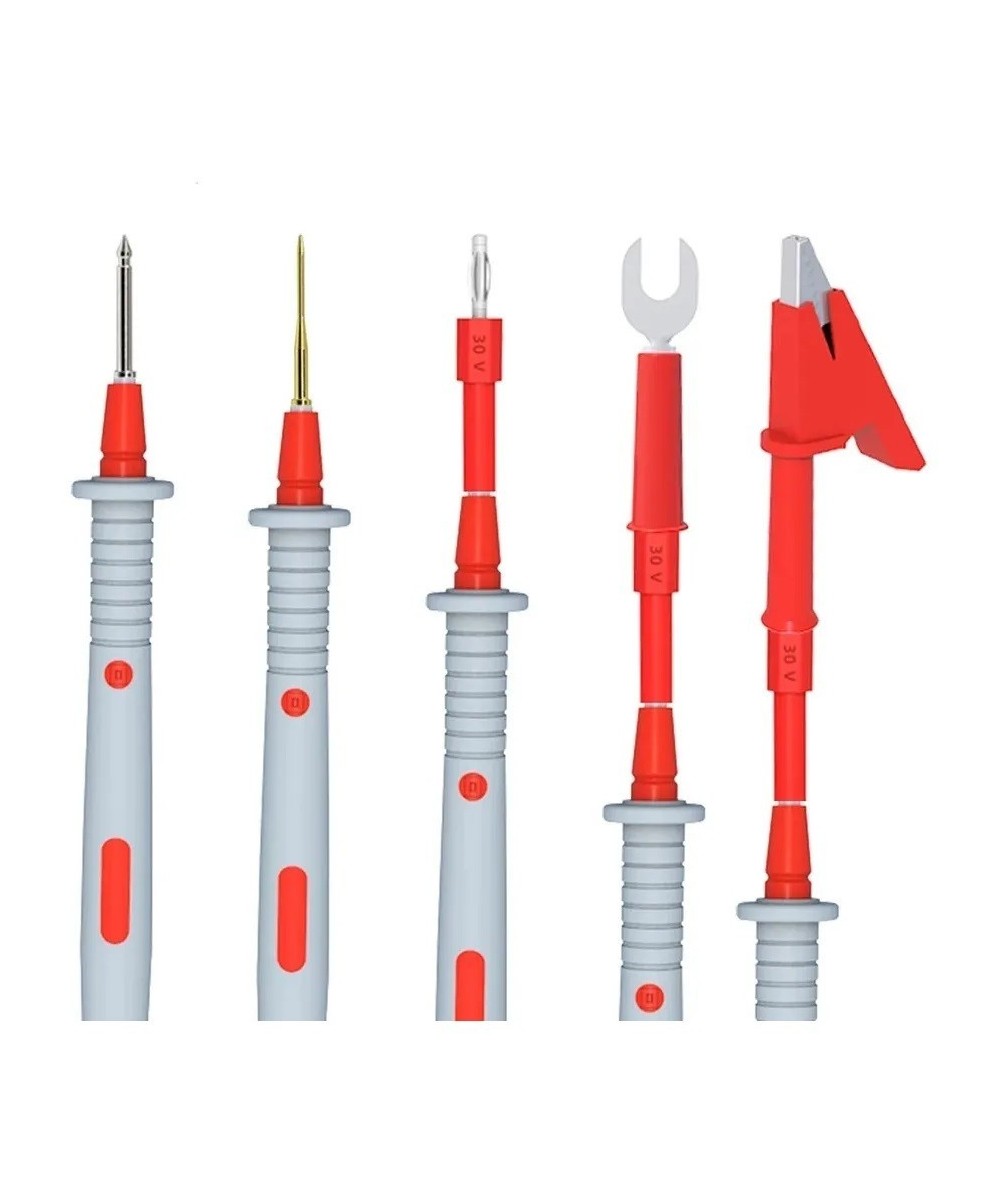 Puntas para Multimetro con Adaptadores de Prueba Intercambiables