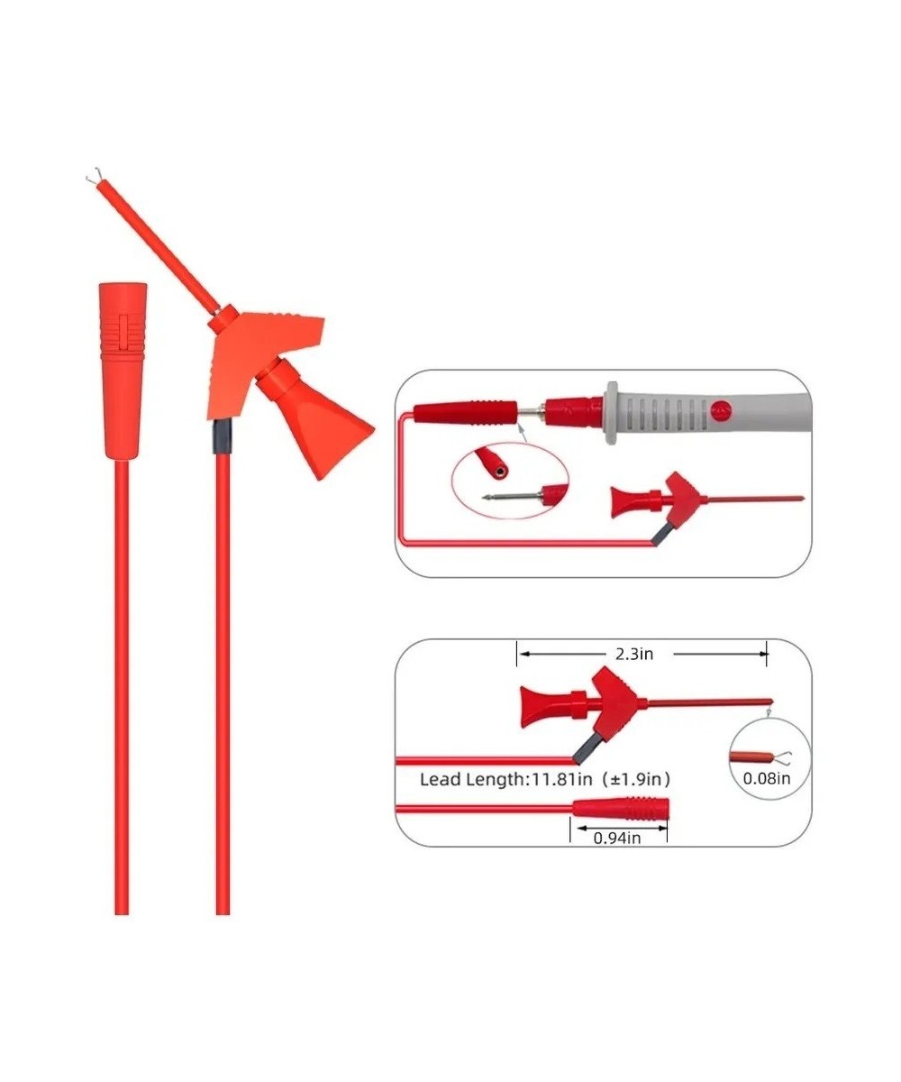 Puntas para Multimetro con Adaptadores de Prueba Intercambiables