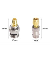 Conectores BNC hembra a SMA macho 2 piezas