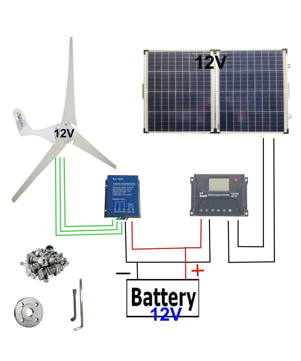 Generador de viento 400W 12V  Aerogenerador