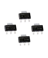 Regulador de voltaje AMS1117 SOT-223 (ADJ-1.2V-1.8V-3.3V-5.1V)
