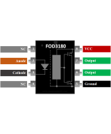 Optoacoplador FOD3180 6 Pines (DIP)
