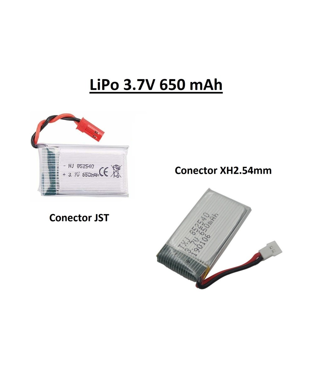 Batería tipo LiPo 3.7V 650mAh para Drone