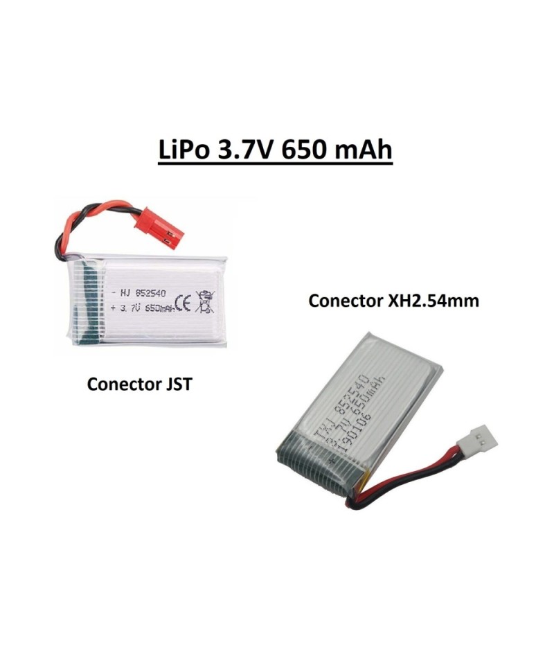 Batería tipo LiPo 3.7V 650mAh para Drone
