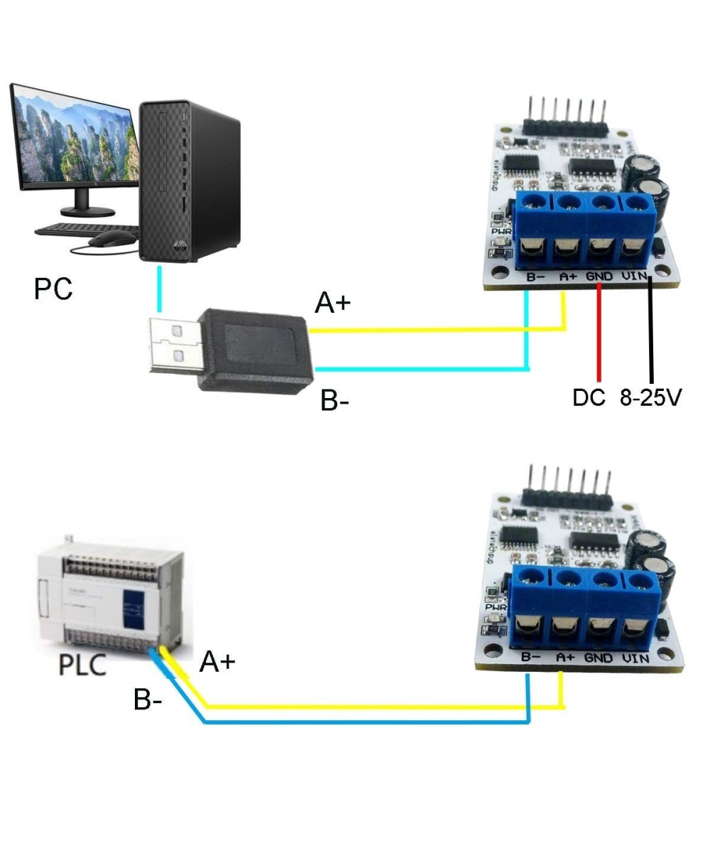 Modulo Convertidor Analogo 420 a Digital RS485 N4AIA04 8-25VDC