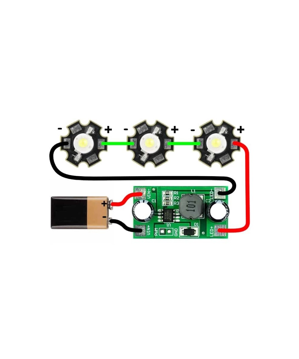 Modulo Controlador de LED Superbrillante 5-30V 1W/3W
