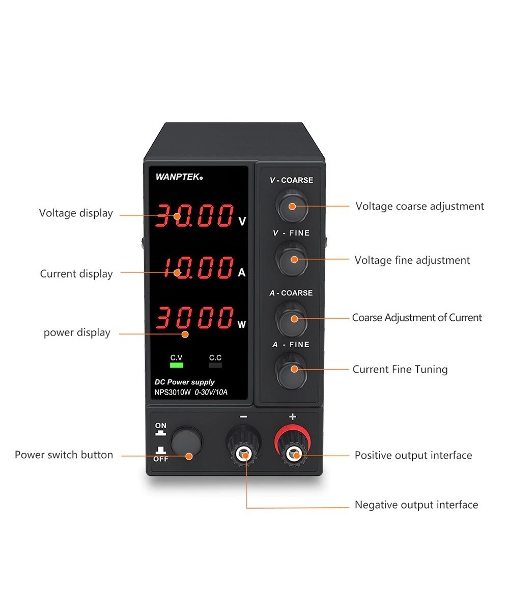 Fuente de Alimentacion Variable 30V 10A ToAuto NPS3010W