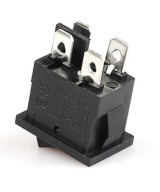 Interruptor de corriente 250V 6A KCD1-104 15x21mm 4 Pines