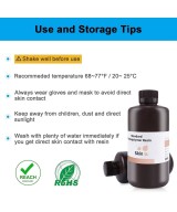 Resina de fotopolímero de curado UV ELEGOO 500g 405nm para impresoras 3D