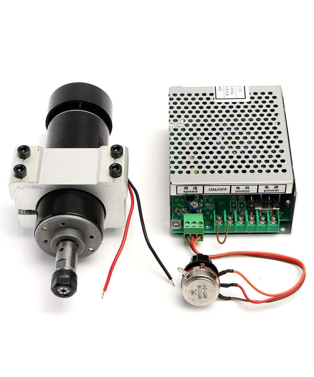 kit de Motor Spindle 500W 12000RPM con base y controlador