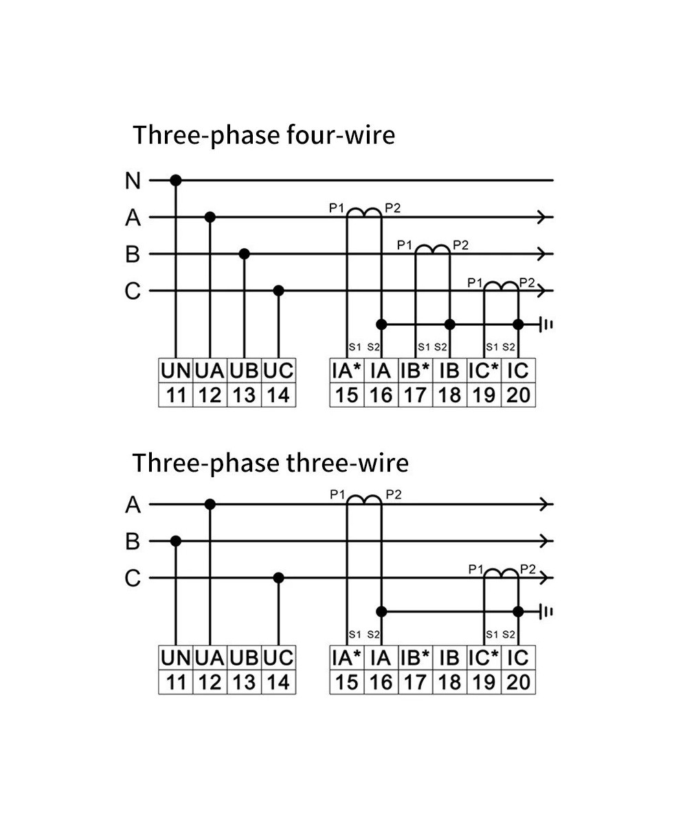 Monitor de Voltaje y Corriente Multifuncion DB194E-9S4 Trifasico