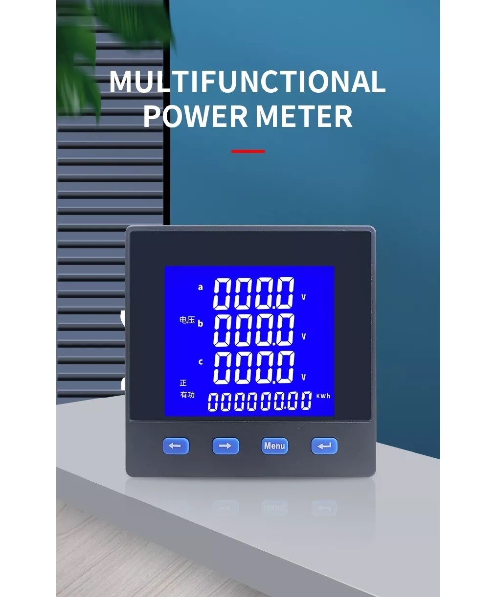 Monitor de Voltaje y Corriente Multifuncion DB194E-9S4 Trifasico