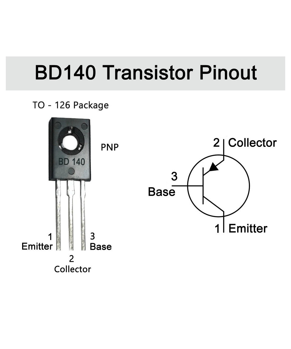 Transistor BD140 80V 1.5A PNP (SOT-32)