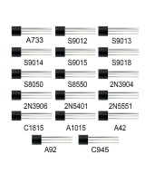 Transistores NPN y PNP 17 Valores (Kit)