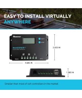 Controlador de Carga Solar 10A 12/24V