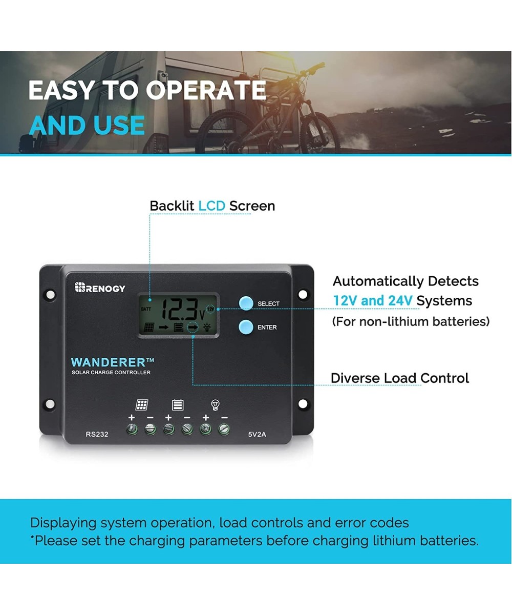 Controlador de Carga Solar 10A 12/24V