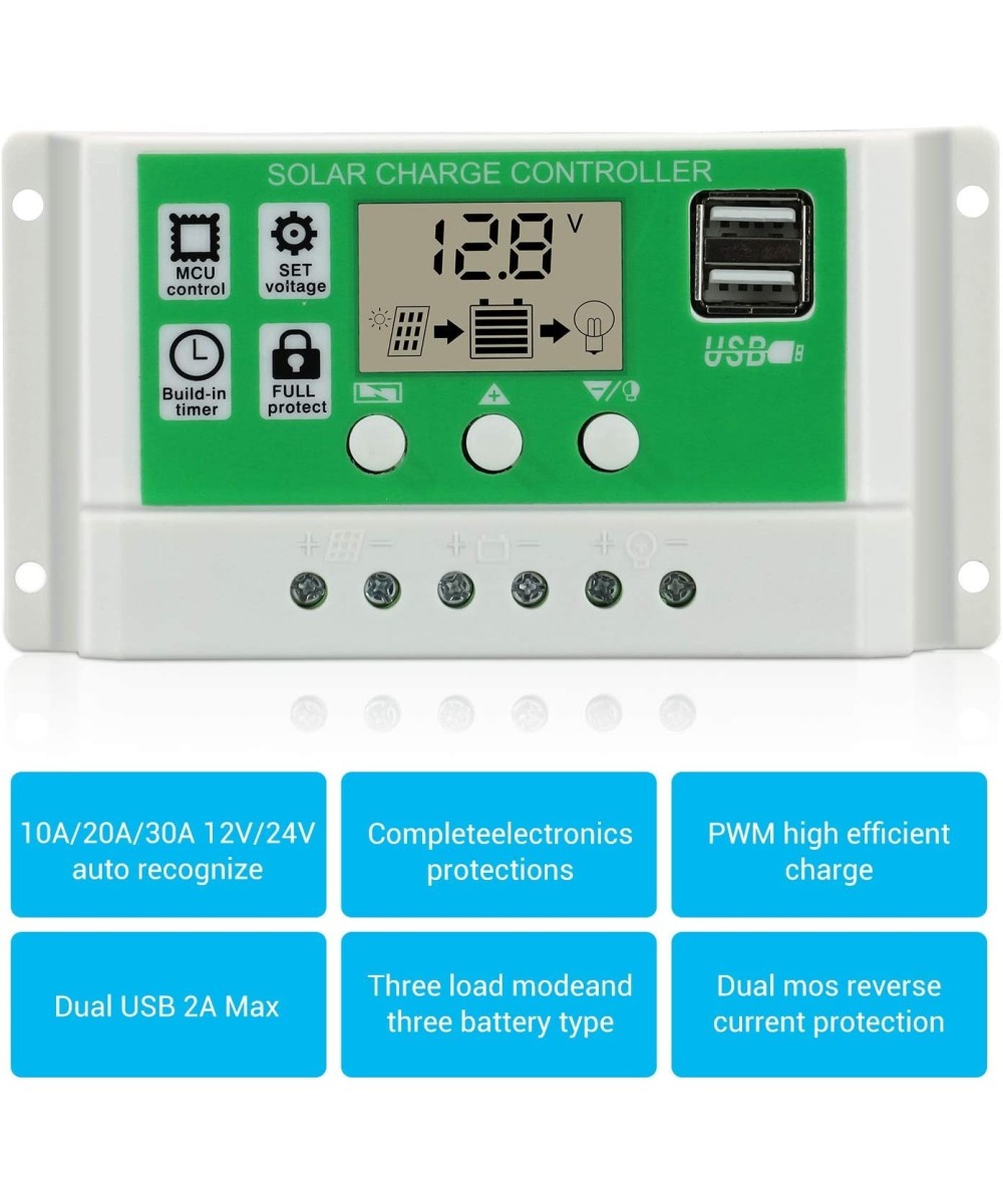 Controladores de Carga Solar 10A/20A/30A/60A 250w