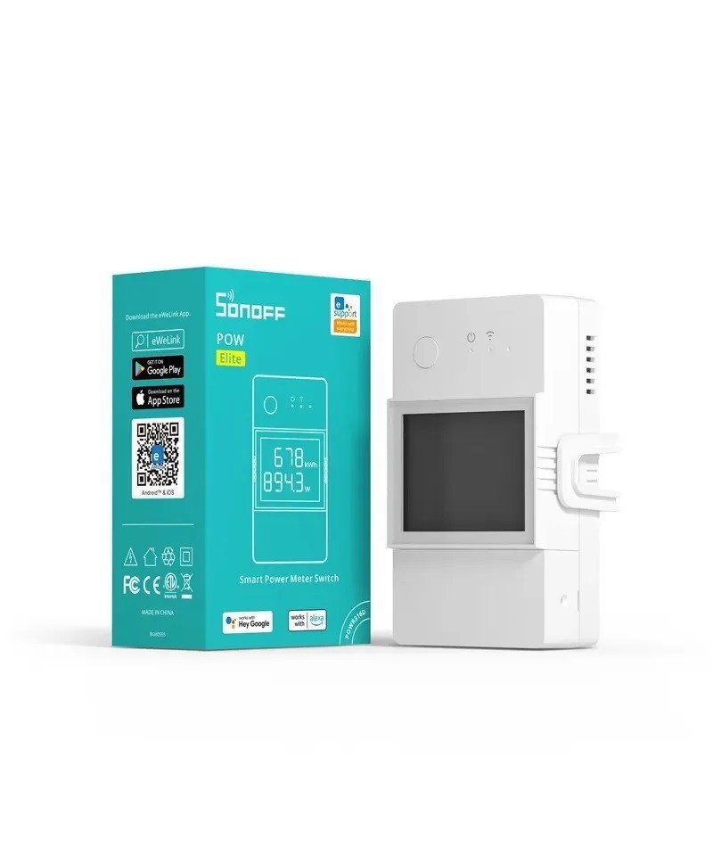 Medidor de Potencia e Interruptor WIFI POW Elite POWR3200D Sonoff
