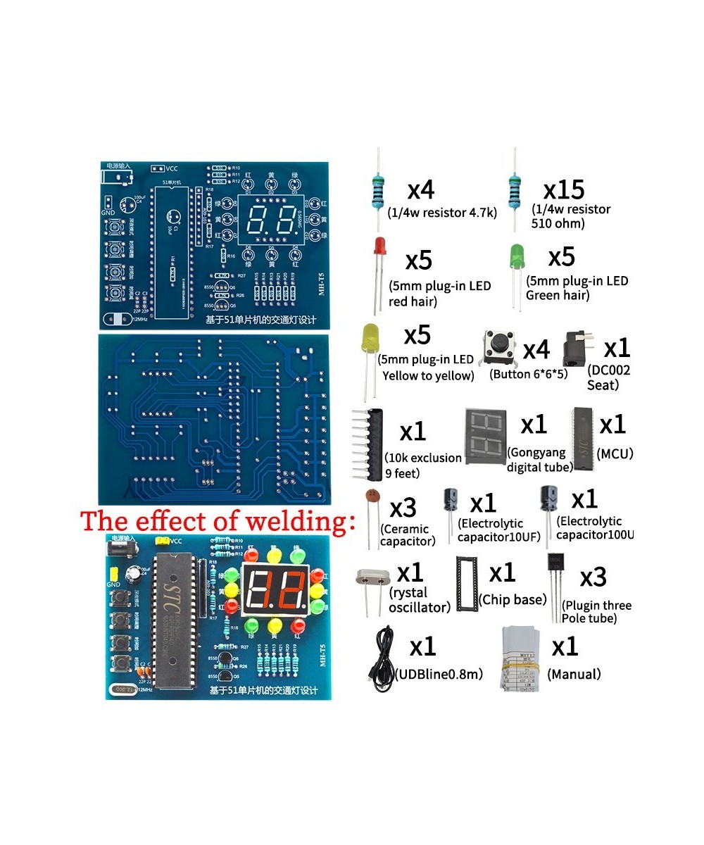 Proyecto Simulador de Semaforo 4 Vias con STC89C52 (DIY)