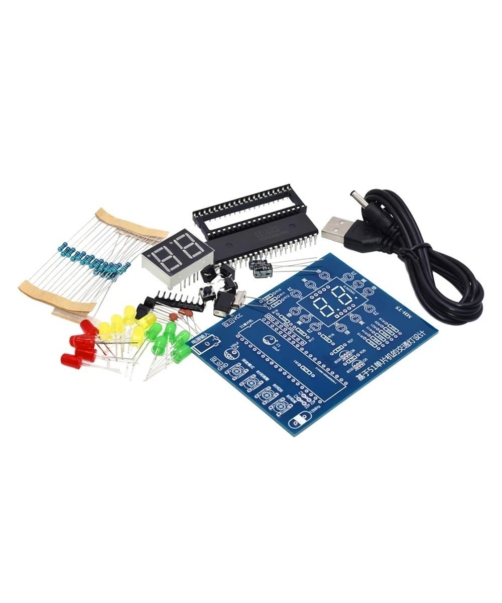 Proyecto Simulador de Semaforo 4 Vias con STC89C52 (DIY)