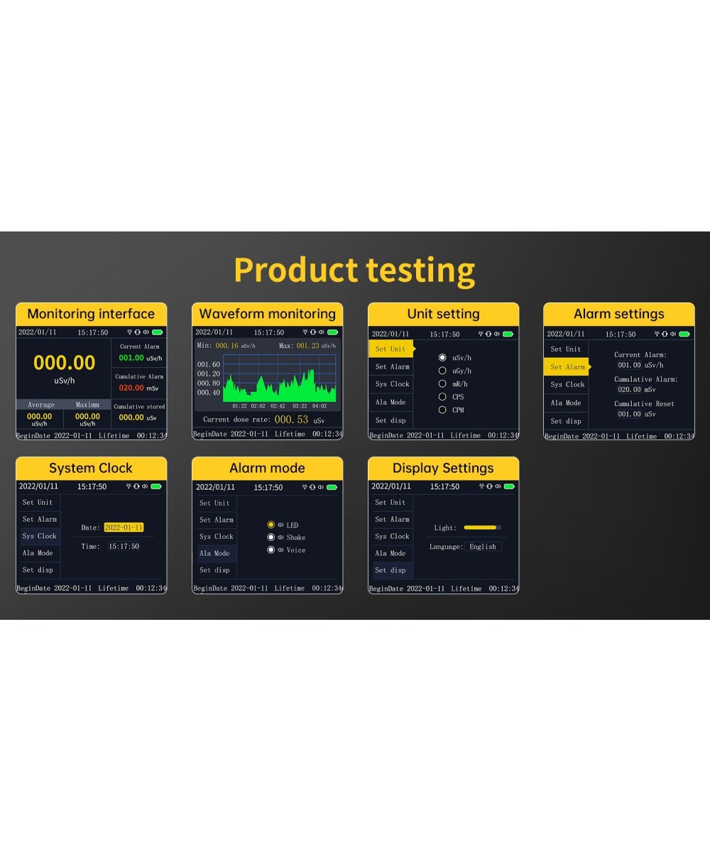 Medidor de Radiacion Nuclear FNIRSI GC-01