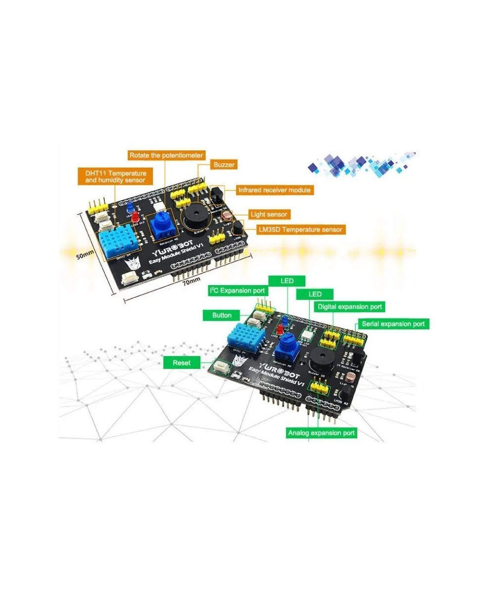 Placa de Expansion Multifuncional 9 en 1 HY-M302 compatible con Arduino