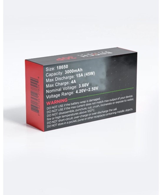 Bateria recargable Epoch 30P 18650 3000mAh 15A