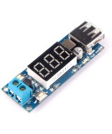 Regulador de voltaje descendente USB DC-DC 5V 2A HW-318 con pantalla
