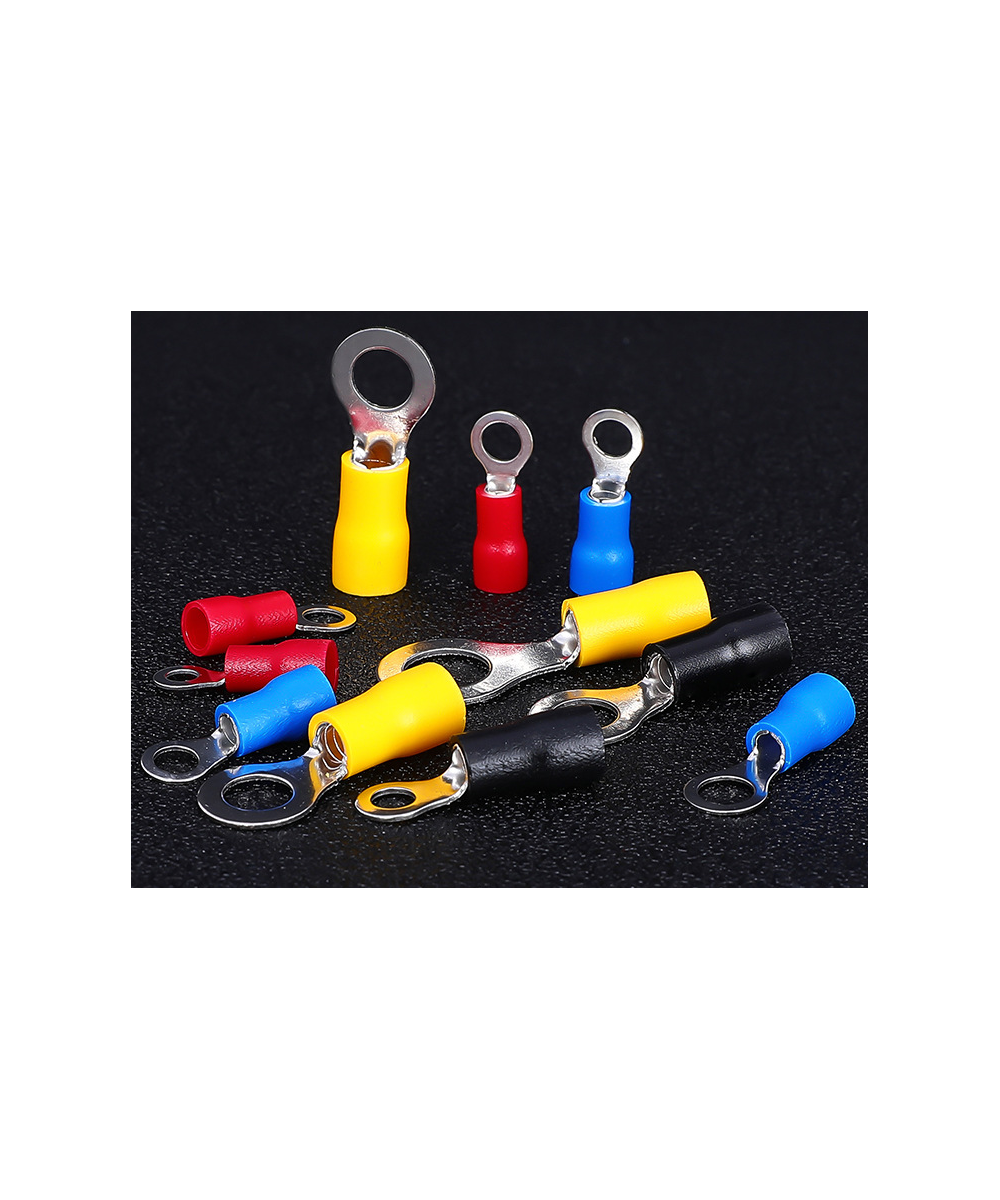 Crimpadora con Terminal para empalme para cable de energia redondos 200 unidades con estuche