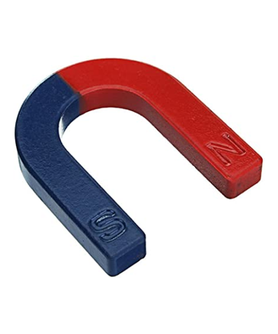 Iman de Ferrita tipo U con Polos N-S  para Experimentos