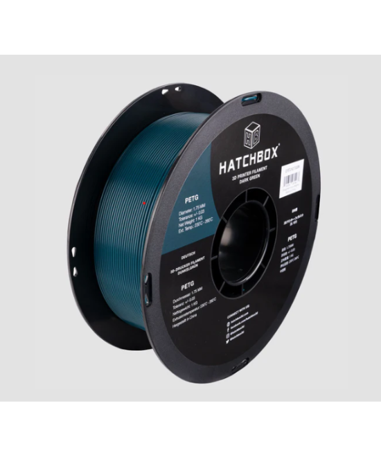 Filamento Flexible PETG Hatchbox 1.75mm 2.2 Lb