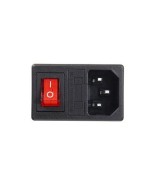 Receptaculo con interruptor de energia AC-01 + Fusible 10A